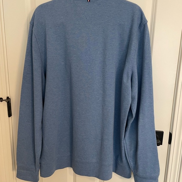 Tommy Hilfiger Blue men’s 1/4 zip sweater - Picture 4 of 9